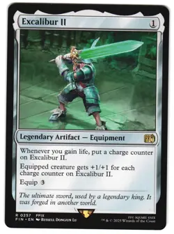 Excalibur II 257 R FINAL FANTASY MTG - Image 1