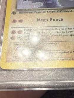 2000 Pokemon Team Rocket Dark Machamp Holo 1st Edition 10/82 PSA 9 - Image 3