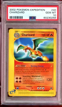 Charizard Non-Holo Rare Expedition E Series 40/165 PSA 10 Gem Mint Pokemon - Image 1