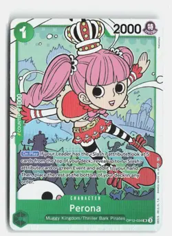 Perona OP12-034 Super Rare Legacy of the Master One Piece Foil Near Mint - Image 1