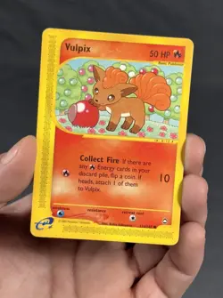 Pokemon 2002 TCG Vulpix 116/147 Aquapolis E-Series Rare Non-Holo Card HP - Image 3