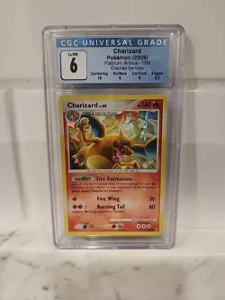 PSA 6 2009 Pokemon TCG Charizard Cracked Ice Holo Rare Arceus Set #1/99 - Image 1