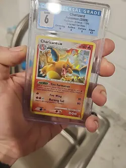 PSA 6 2009 Pokemon TCG Charizard Cracked Ice Holo Rare Arceus Set #1/99 - Image 3