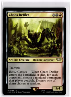 Chaos Defiler Warhammer 40,000 Commander 110 LP x1 MTG Magic: the Gathering - Image 1