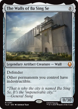 [1x] The Walls of Ba Sing Se - Foil Near Mint, English UB: Avatar TLA MTG Magic - Image 1