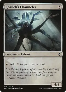 Kozilek's Channeler Foil Battle for Zendikar 10 NM MTG - Image 1