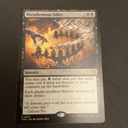 Blasphemous Edict Foundations; MTG - Image 1