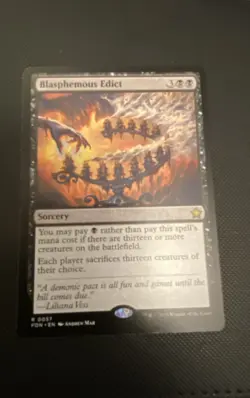 Blasphemous Edict Foundations; MTG - Image 1