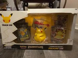 Pokemon TCG Celebrations Pikachu VMAX Premium Figure Collection Box Sealed 25th - Image 1