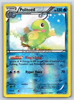 Politoed 18/111 Reverse Holo Rare Furious Fists LP Pokemon TCG - Image 1