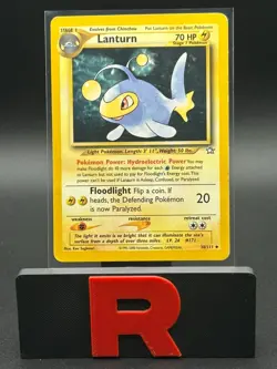 Pokemon TCG Lanturn + Chinchou /111 Neo Genesis Vintage LP/MP - Image 4