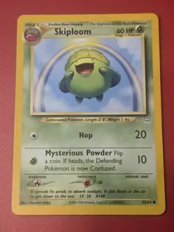Pokemon TCG | Skiploom 52/64 | Common | Neo Revelation | Moderately Played - Image 1