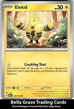 Elekid #059/182 SV04: Paradox Rift Pokemon Common - Image 1
