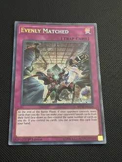 Yugioh! | Evenly Matched (Secret) MP18-EN154 1st Edition Secret Rare NM - Image 1