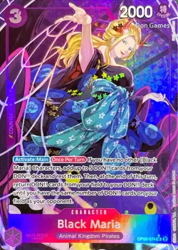 One Piece BLACK MARIA OP08-074 SR ALT ART TWO LEGENDS ENGLISH - Image 1