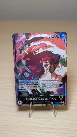 One Piece Royal Blood Eustass Captain Kid OP10-099 Parallel Alternate Leader NM - Image 1