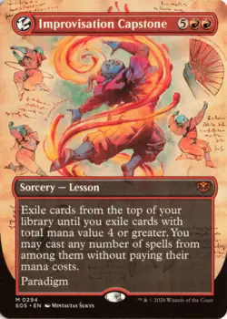 Improvisation Capstone (Borderless) 294 SOS Secrets of Strixhaven NM - Image 1