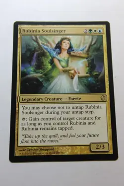 MTG Rubinia Soulsinger x1-Foil -Commander 2013-Lightly Played - Image 1