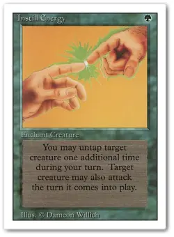 INSTILL ENERGY x1 mtg Very Light Play 3rd Edition Revised 1 Unc - Image 1