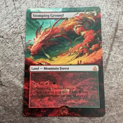 Stomping Ground - Custom Art MTG Magic The Gathering Playtest Card - Image 1