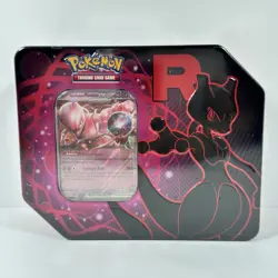 Pokemon TCG Team Rockets Mewtwo EX Tin - Factory Sealed - Image 1