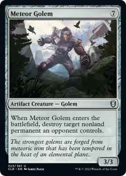 NM Foil - Meteor Golem [CLB - 323] Commander Legends: Battle for Baldur's Gate - Image 1