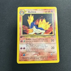 1ST EDITION Quilava 46/111 Pokemon Neo Genesis Vintage Trading Card - NM - Image 1