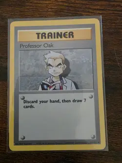PROFESSOR OAK 88/102 Uncommon Base Set Unlimited Pokemon Lightly Played - Image 1