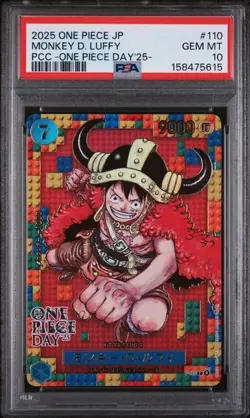 PSA 10 Monkey D. Luffy Promo P-110 One Piece Day 2025 Japanese US SELLER - Image 1