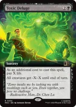 MTG English Toxic Deluge (Extended Art) NM Normal Commander: Marvel Super Heroes - Image 1