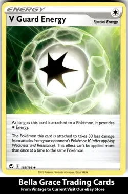 V Guard Energy #169/195 SWSH12: Silver Tempest Pokemon Uncommon - Image 1