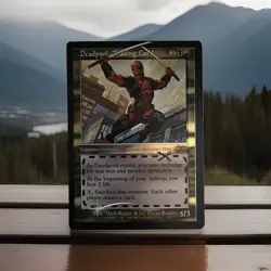 MTG - Deadpool, Trading Card - Secret Lair Chase Rare 7127 Retro Frame Foil - Image 1