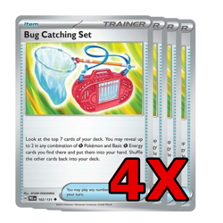 Bug Catching Set - X4 Playset - Pokemon TCG Card - Prismatic Evolutions PRE #102 - Image 1