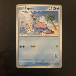 Lapras Card My First Battle Squirtle Stamped Theme Deck Exclusive NM - Image 1