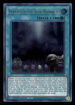 Yugioh Domain of the True Monarchs #GFP2-EN161 Ghosts the Past: 2nd Haunting LP - Image 1