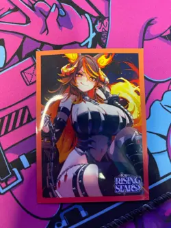 Sinder VCard TCG Elemental 100 Card Sleeves Gamersupps Vtuber Pyro Pup GG - Image 5