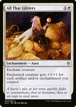 X 1 All That Glitters NM-M Throne of Eldraine 002 MTG Magic The Gathering - Image 1