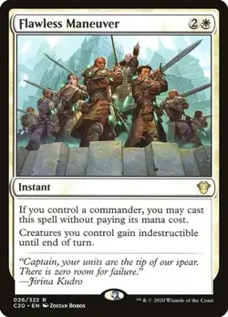 Flawless Maneuver Commander 2020 NM MTG - Image 1