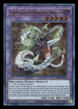 Yugioh Chimeratech Rampage Dragon #GFP2-EN124 Ghosts the Past: 2nd Haunting LP - Image 1