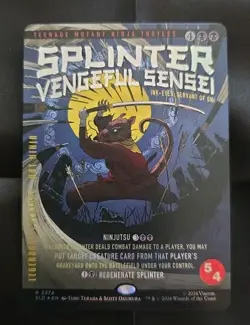 Splinter Vengeful Sensei Ink-eyes Servant of Oni Foil TMNT Secret Lair Ronin MTG - Image 1