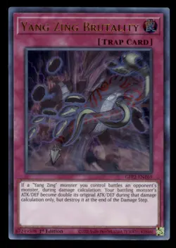 Yugioh Yang Zing Brutality #GFP2-EN169 Ghosts From the Past: The 2nd Haunting LP - Image 1