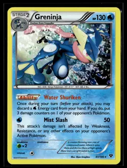 Pokemon TCG XY Base Set #41/146 Greninja HOLO - Image 1