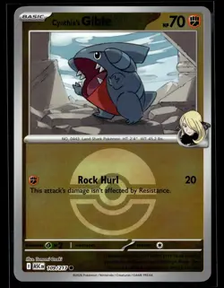 Pokemon TCG ME: Ascended Heroes #109/217 Cynthia's Gible (Poke Ball) - Image 1