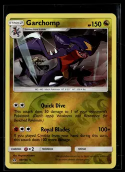 Pokemon TCG SM - Ultra Prism #99/156 Garchomp Reverse Holo - Image 1