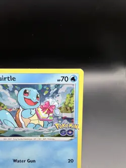 Pokemon TCG Squirtle Pokemon GO Cosmos Holo Promo SWSH233 70HP 2022 English - Image 2