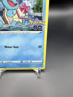 Pokemon TCG Squirtle Pokemon GO Cosmos Holo Promo SWSH233 70HP 2022 English - Image 5