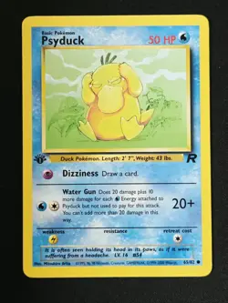 Psyduck 53/62 1st Edition Fossil Set Non Holo WoTC Pokemon 1999 - Image 1