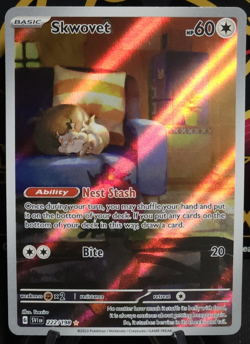 Pokemon Skwovet #222/198 Illustration Rare Scarlet & Violet NM - Image 1