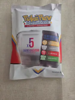 PokeRev 3.0 Mega Bonus Pack Pokemon TCG Sealed 6 Booster Packs English - Image 2