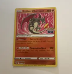 Radiant Charizard 011/078 Pokemon GO Radiant Rare Holo 160 HP English 2022 - Image 1